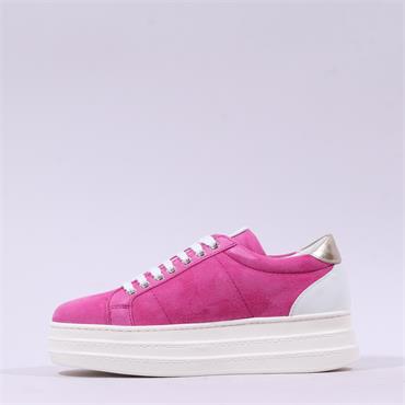 Marco Moreo Atlanta Platform Trainer - Pink Suede